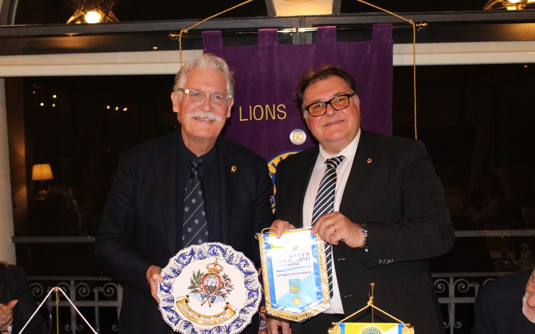 Il Governatore ospite del Lions Club San Marino Undistricted