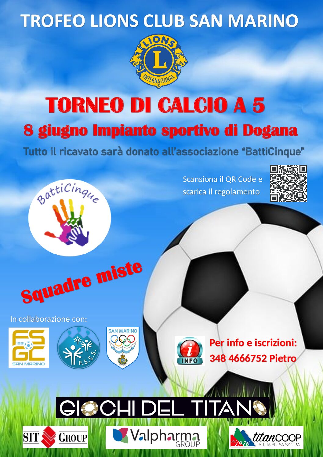 Trofeo Lions Club San Marino. Sport Inclusione e Solidarietà